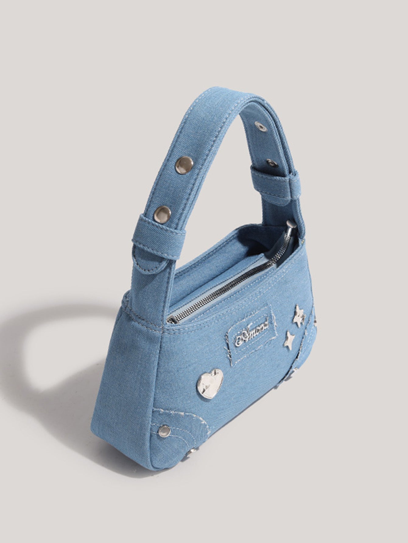 Retro Minority Design Small Handbag Summer New Metal XINGX Denim