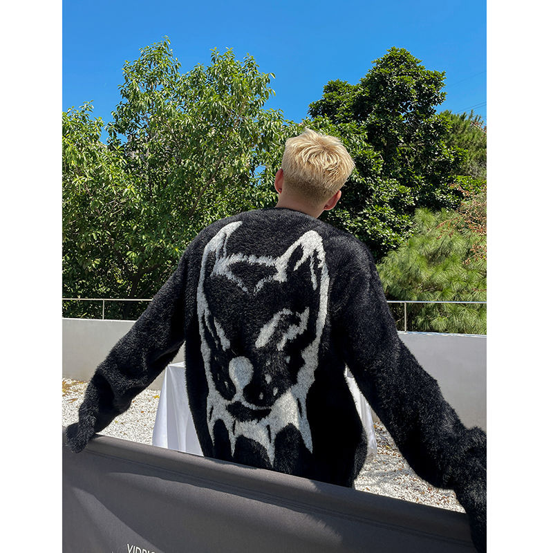 Brocade Sweater Men's Loose Couple Sweater
