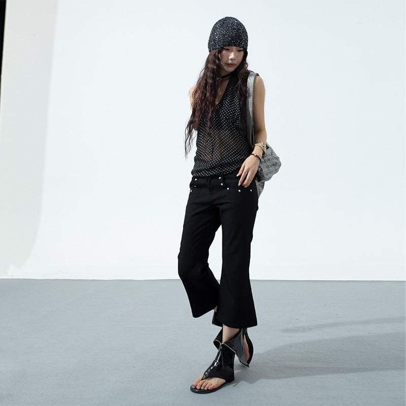 Ladies New Slim Fit Slimming Cropped Pants
