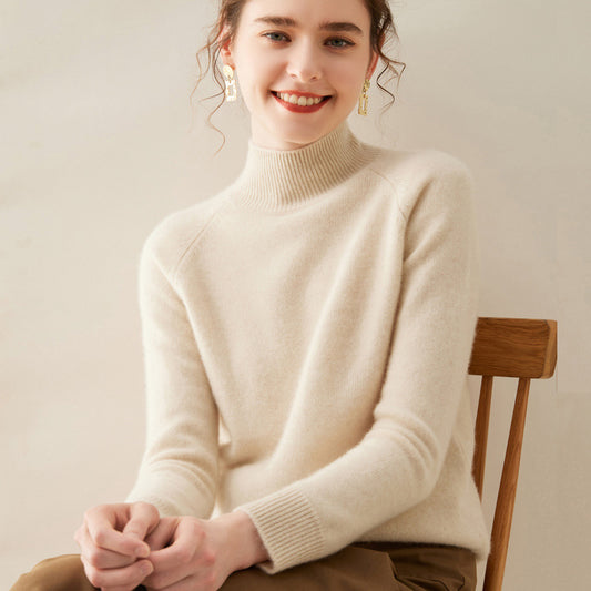 Women's Thickened Sweater Autumn And Winter Wool Knitted Bottoming Shirt