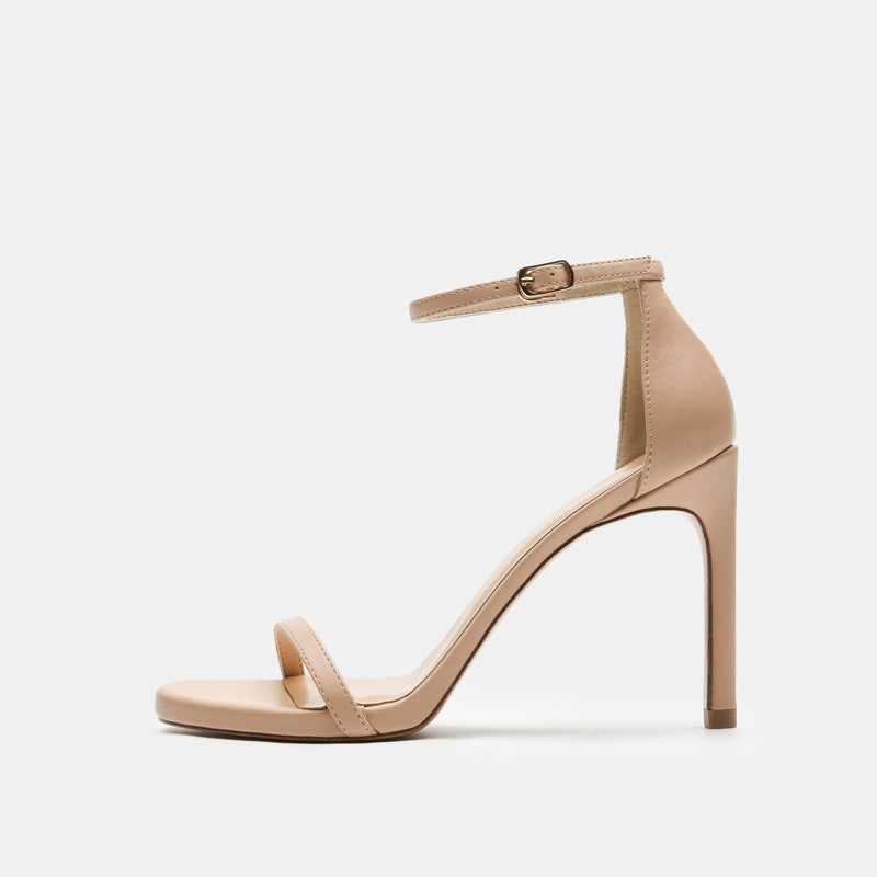 Stiletto Nude Color 12cm Platform High-heel Sandals