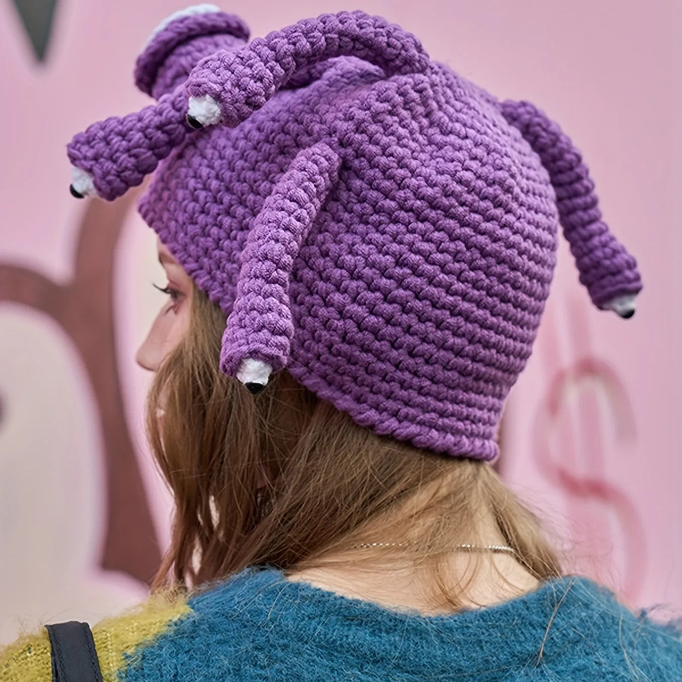 Cartoon Cute Headgear Knitted Woolen Cap