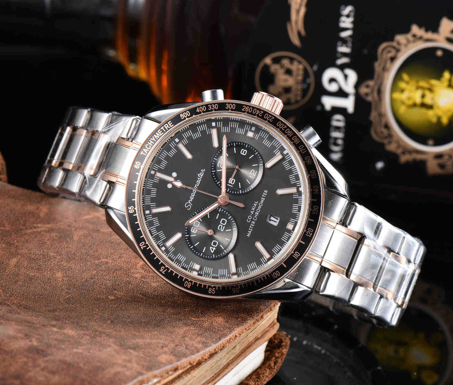 New Men's Steel Band Business Quartz Watch