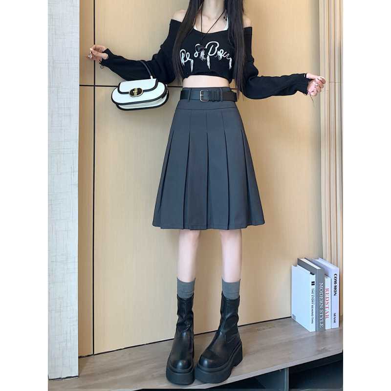 Fashion Personality Retro Pleated Skirt For Women