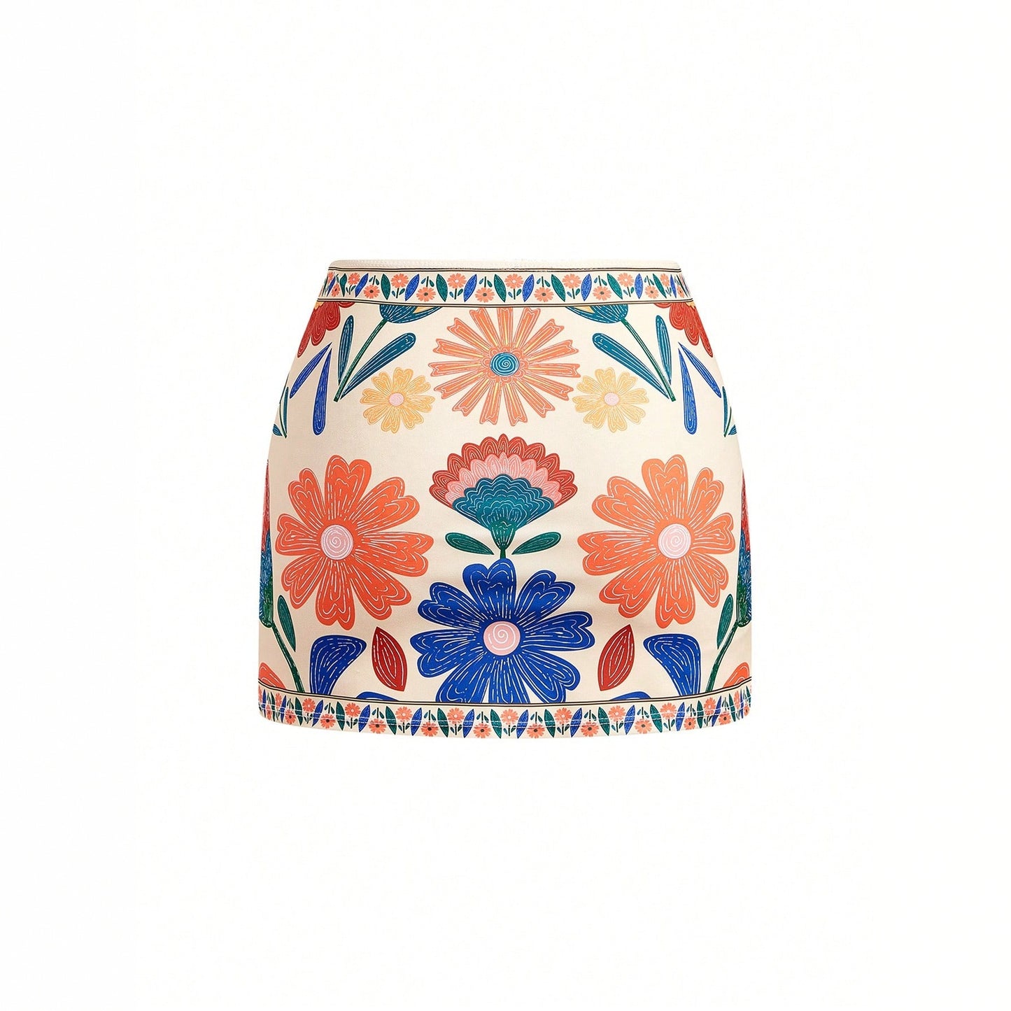 Womens Flowy Bohemian Printed Strap Holiday-Style Fashion Swimsuit