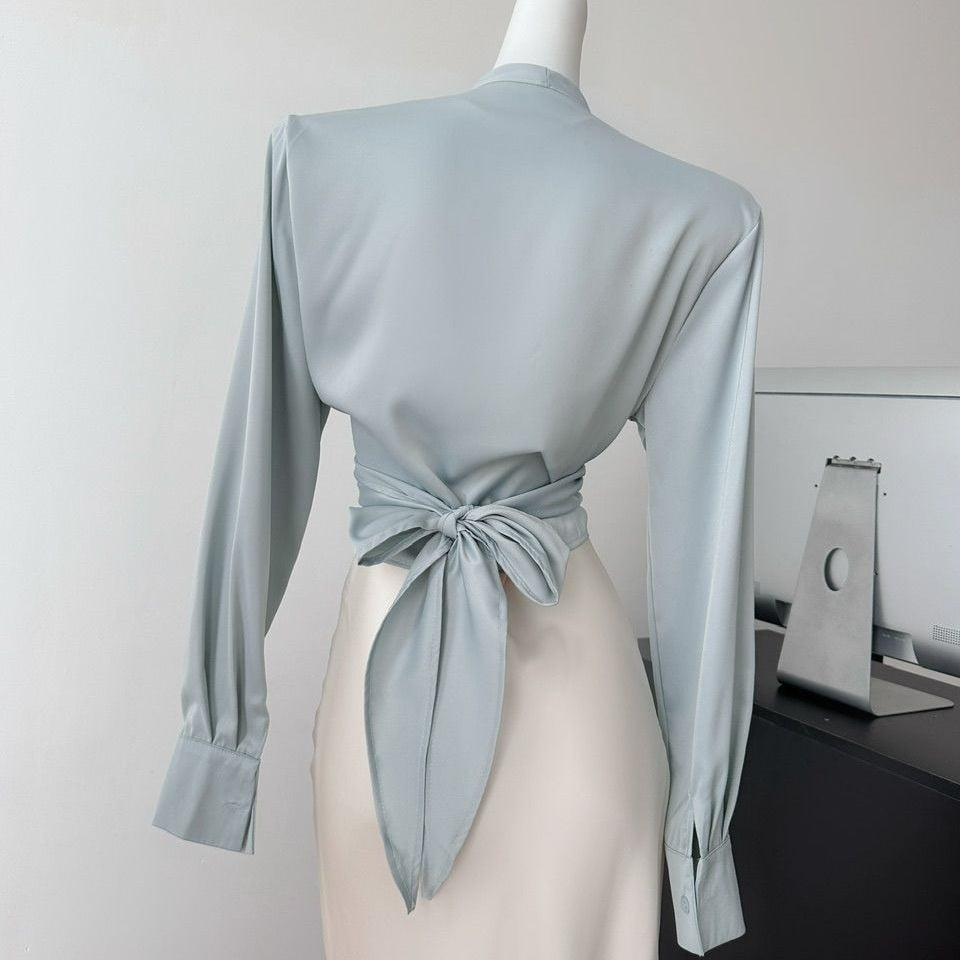Designer-style Niche French Blouse And Skirt Two-piece Set