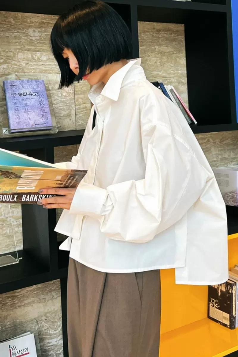 Inspirational Design Stylish Korean Salt Shirt Long Sleeve