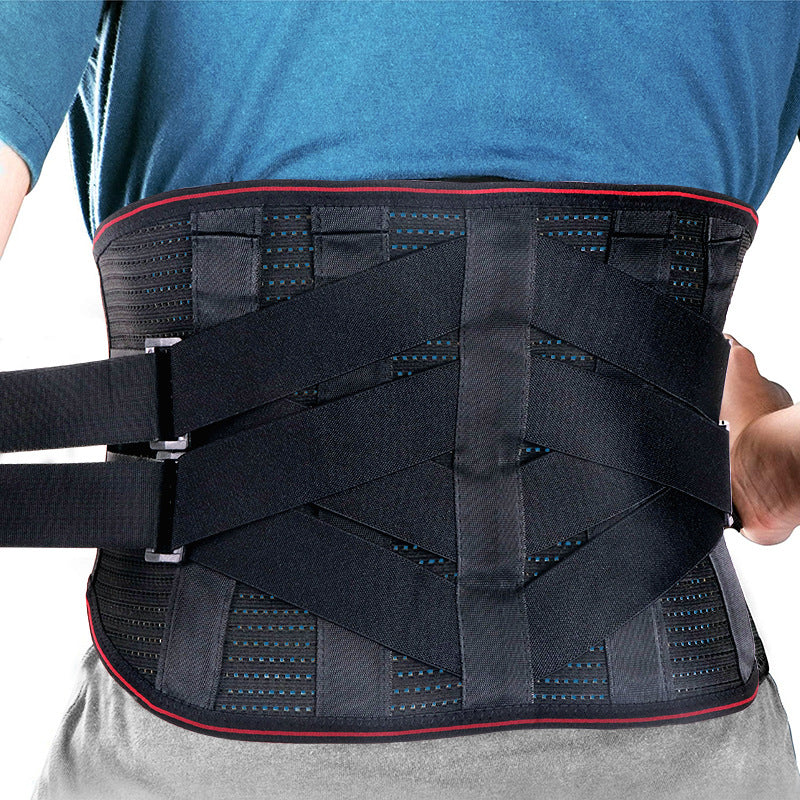 Summer Workout Belt Mesh Breathable Steel Plate Support