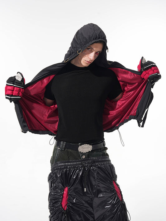 Men's Brand Pleating Ice-proof UV-proof Hooded Jacket