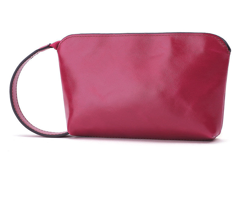 Mobile Phone Bag New Solid Color Leather Small Handbag Ladies Change Storage Clutch