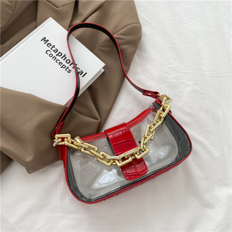 Korean Version Of Acrylic Chain Shoulder Armpit Bag