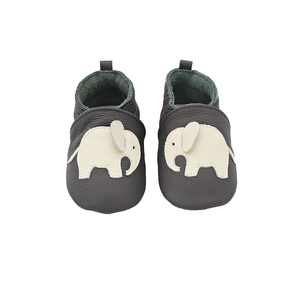Baby's Cow Hide Shoes Soft Bottom Toddler