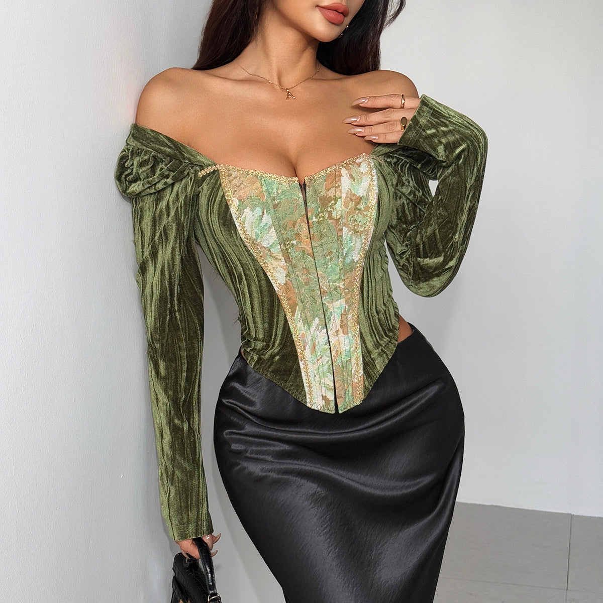 Women's Retro French-style Tube Bodycon Sexy Top