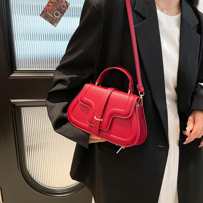 Stylish Minimalist Casual Western-style Small Square Crossbody Or Shoulder Bag