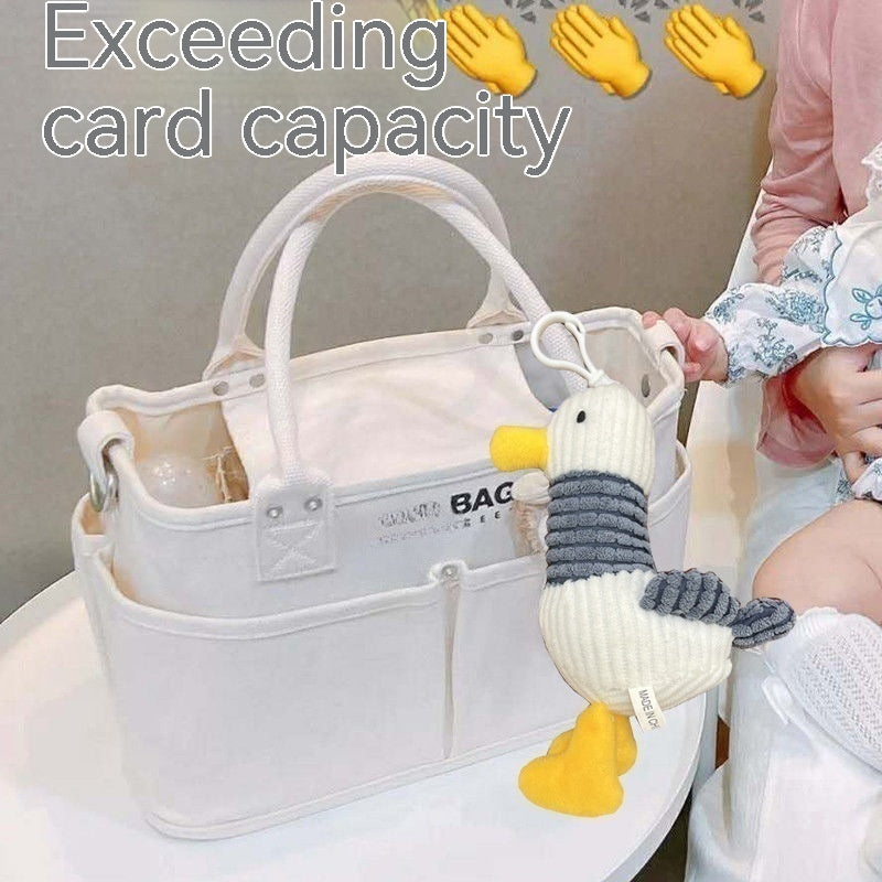 Multifunctional Baby Women's Crossbody Large Capacity Portable Canvas Bag