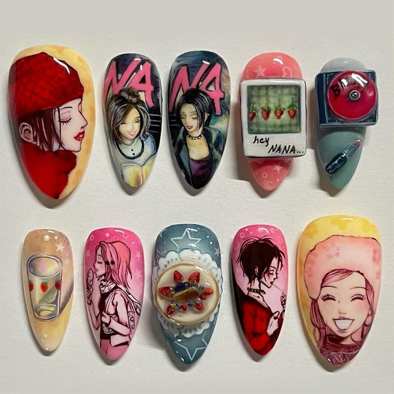Women's Three-dimensional Flower Butterfly Love Nail Sticker