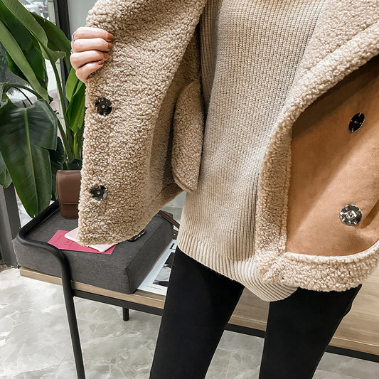 Fashion Casual Women Suede Vest Cardigan