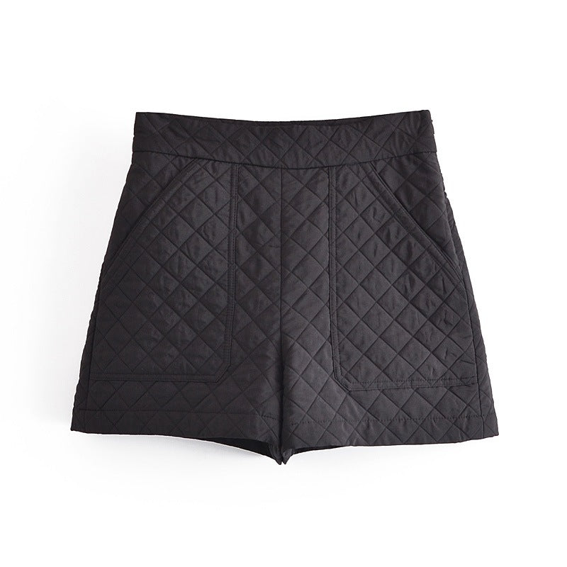 Refreshing Simple Style Solid Color High Waist Cotton Casual Shorts