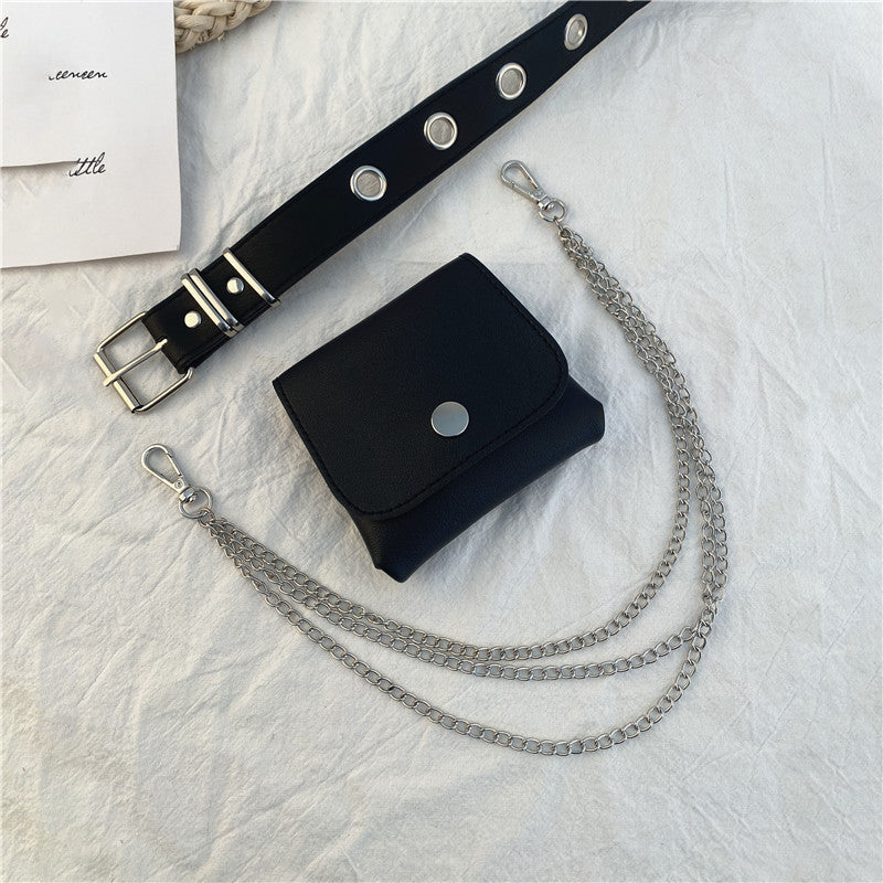 Punk Belt Female Cool Ins Chain Belt Bag Decoration