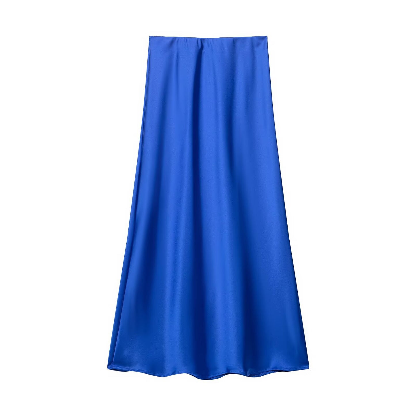 Womens Multicolor Satin-Feel High-Waisted Skirt