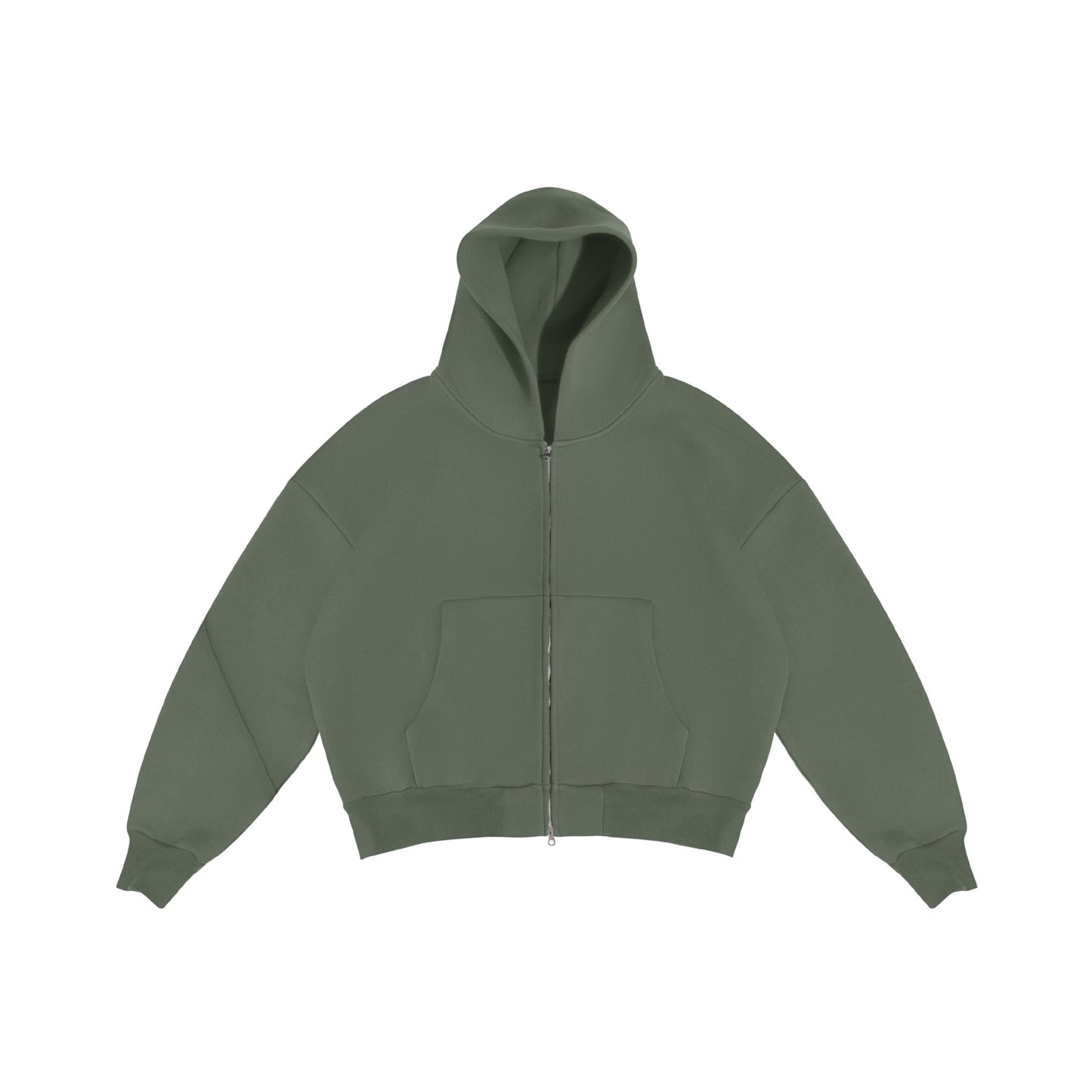 Autumn Winter Street Trendy Casual Solid Color Zipper Hoodie Men