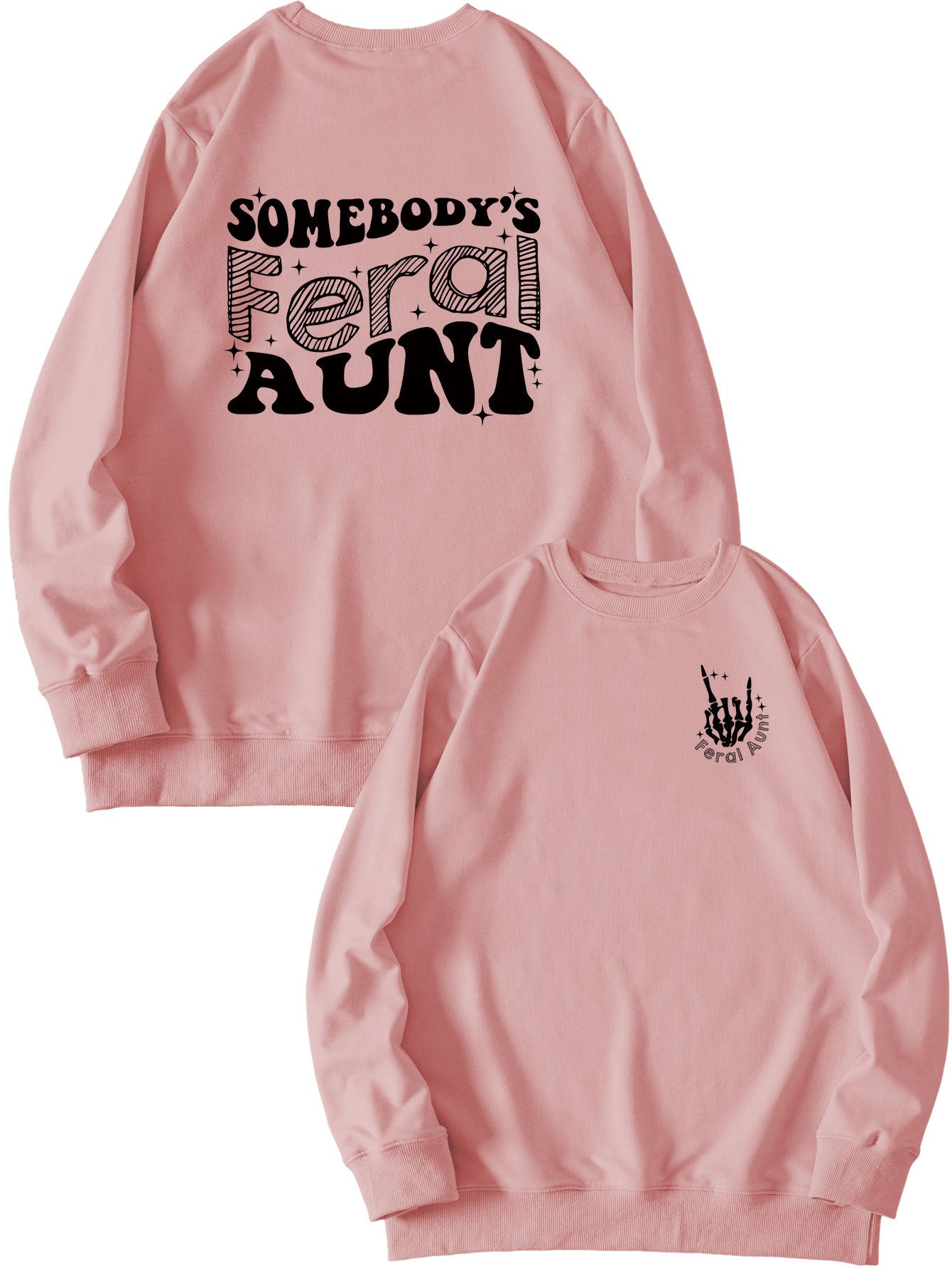Printet sweatshirt til damer - Løs og alsidig