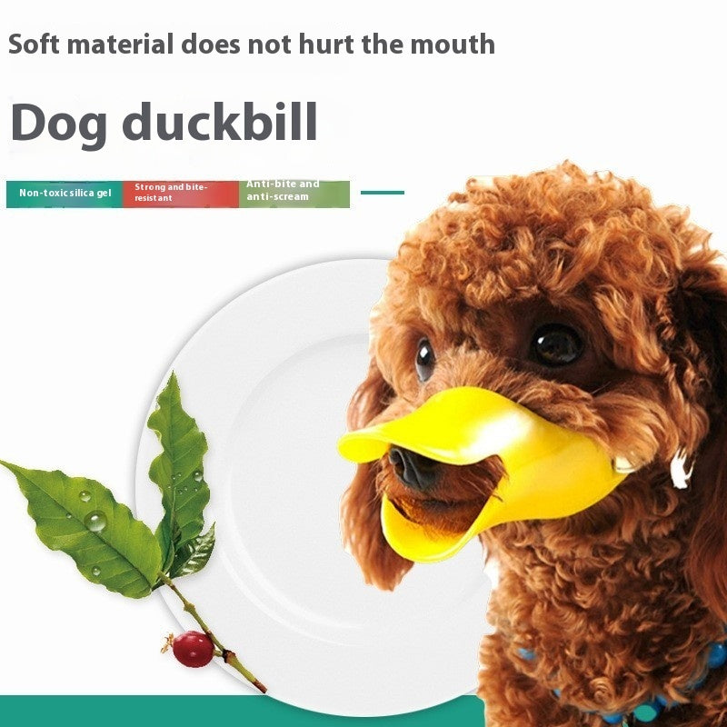 Dog Mouth Cover Pet Duckbilled Sleeve Silicone