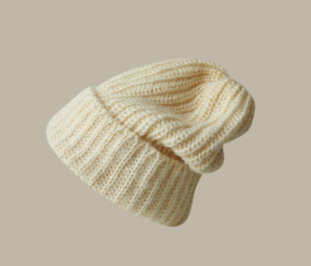 Face Slimming Bucket Hat Warm Knitted Hat Beret