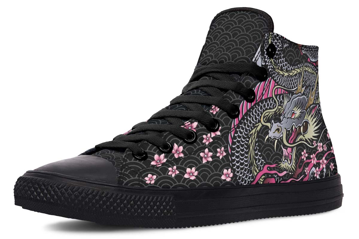 Men's And Women's Fashion Color Printing High-top Canvas Shoes