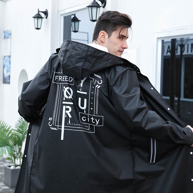 Full body men's fashion one-piece thick poncho