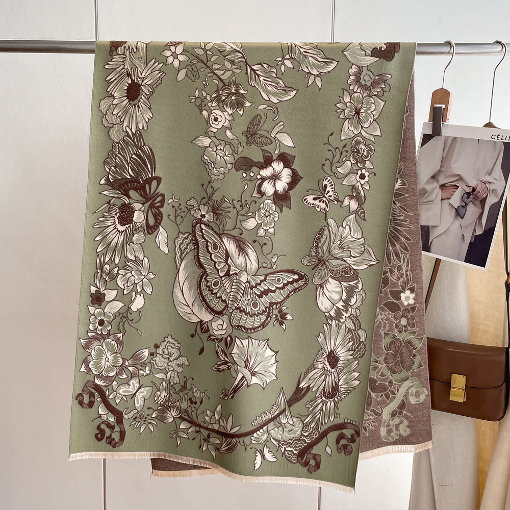 Women's Artificial Cashmere Scarf Autumn And Winter Thickening