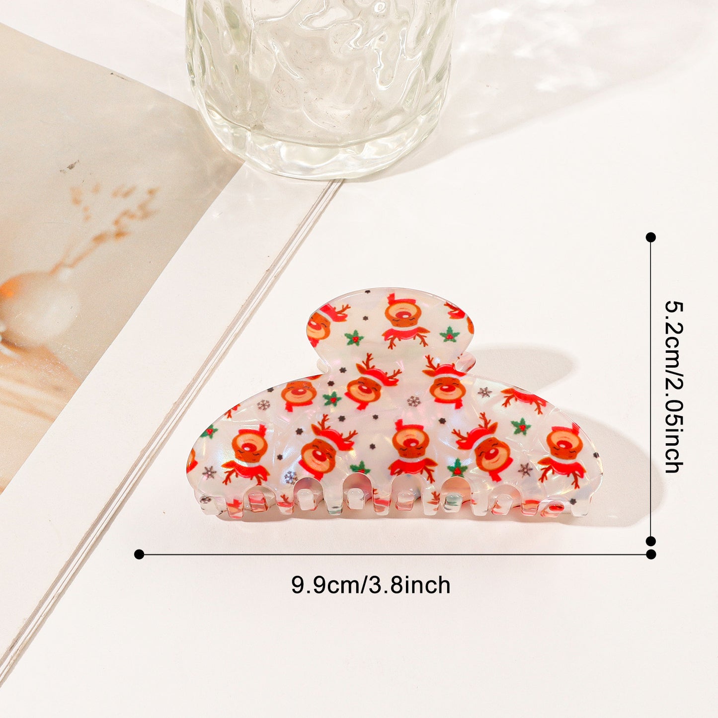 Christmas Themed Atmospheric Colorful Shark Hair Clip