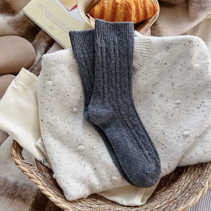 Stylish Personalized Womens Mid-calf Wool Socks