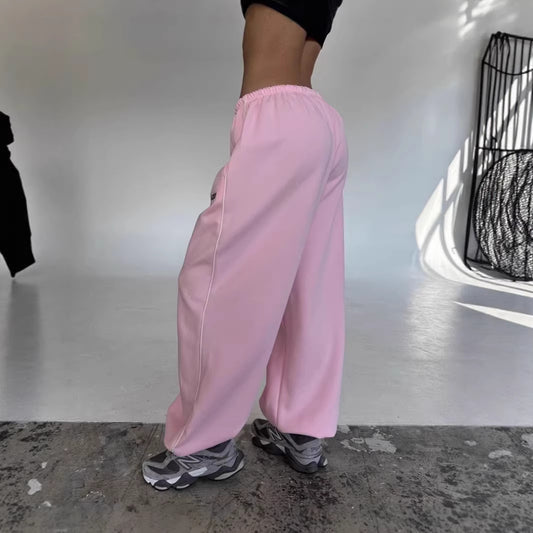 Draping Straight-leg Casual Pants Versatile Jogger-style Sweatpants
