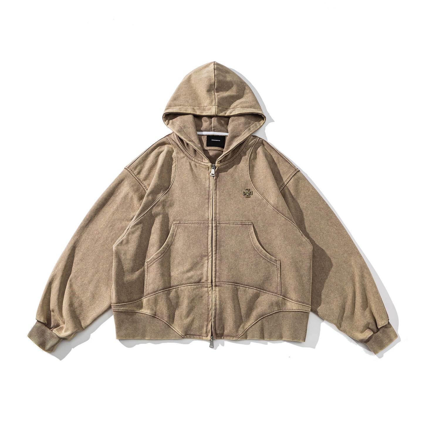 High Street Deconstructed Washed Hooded Sweater
