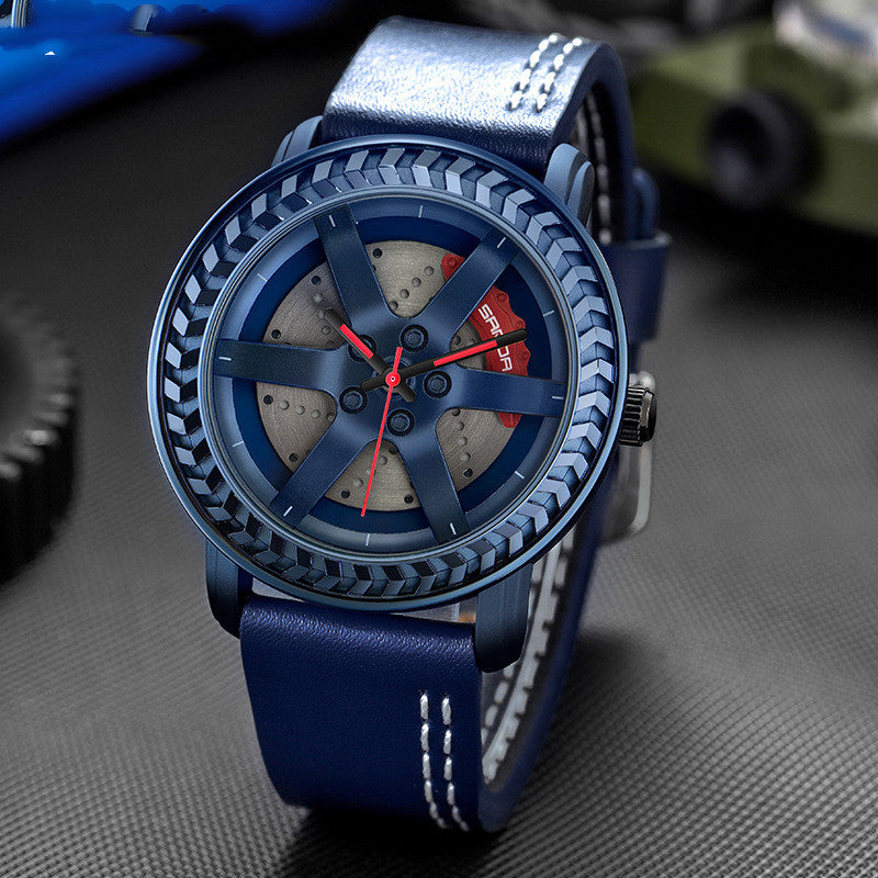 Wheel Net Red Belt Watch