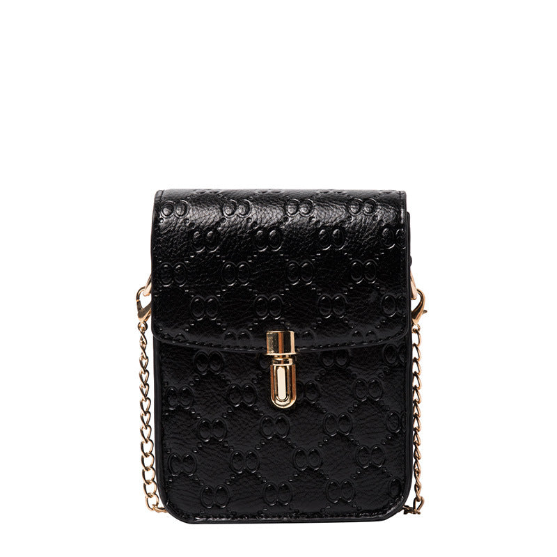 Snakeskin locked one-shoulder bag for women