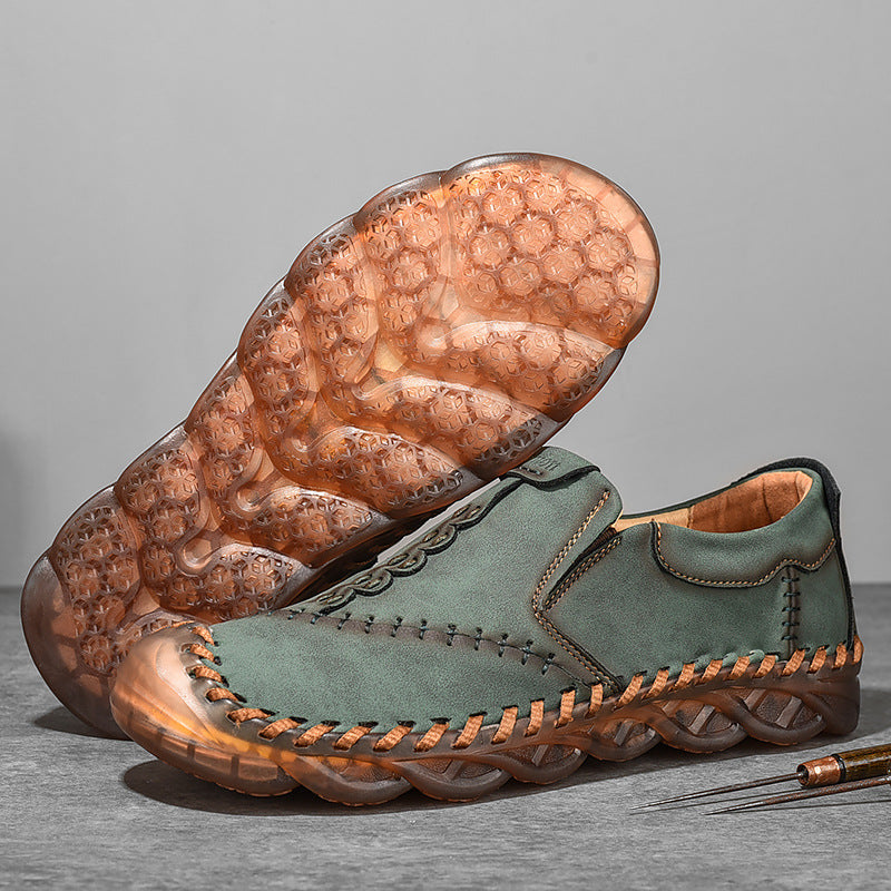 Men's Handmade Casual Breathable Leather Shoes