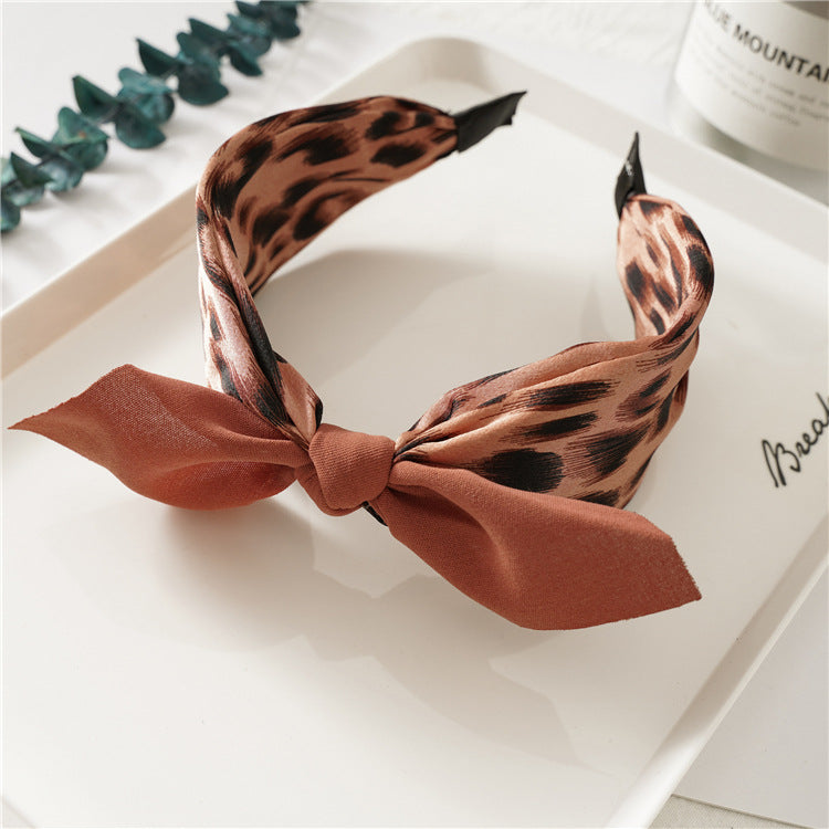 New Cross-knotted Wide Version Crimped Chain Headband