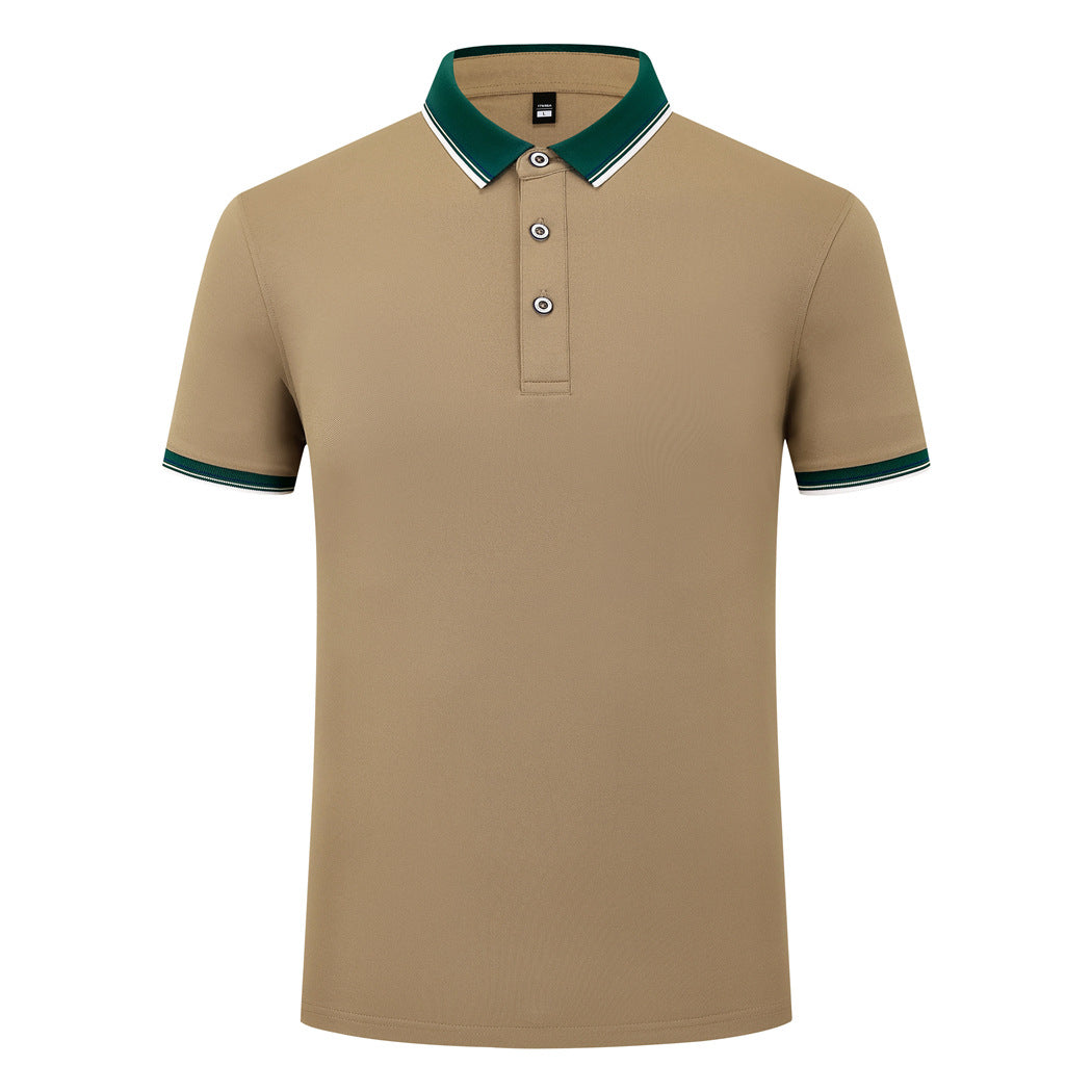 Elastic Fiber Di Skin Cotton Polo Shirt Color Matching