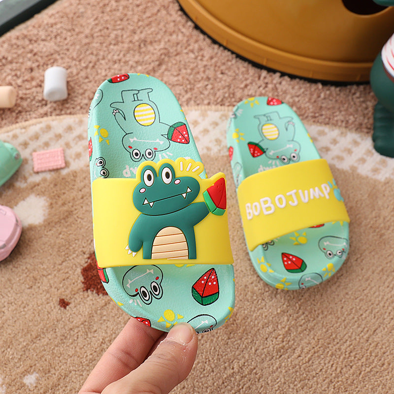 Lovely Boy And Girl Baby Slippers Rainbow