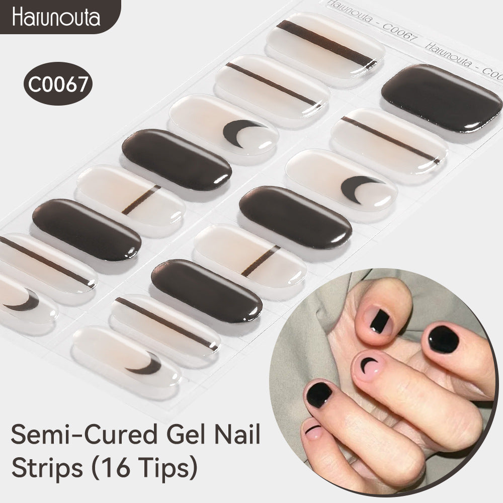 Nail Stickers UV Gel Nail Sticker Semi-curing