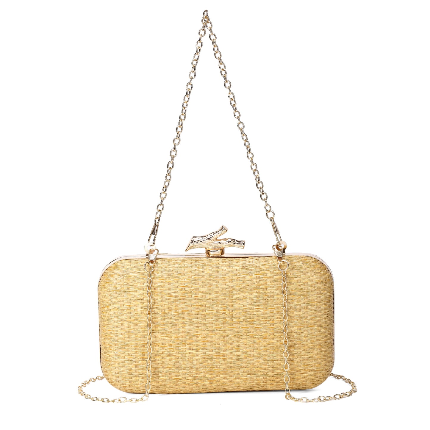 Simple Elegance Retro Straw Box Bag