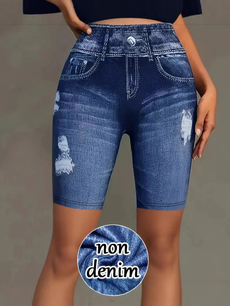 Digital-print Capri Pants For A Lifted Quick-drying Workout