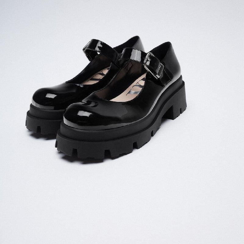 Retro College Style Soft Girl Small Leather Shoes
