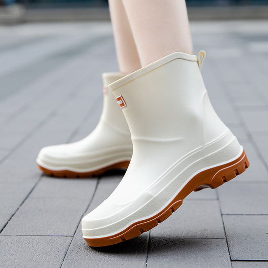 Female Short Non-slip Waterproof Rubber Shoes