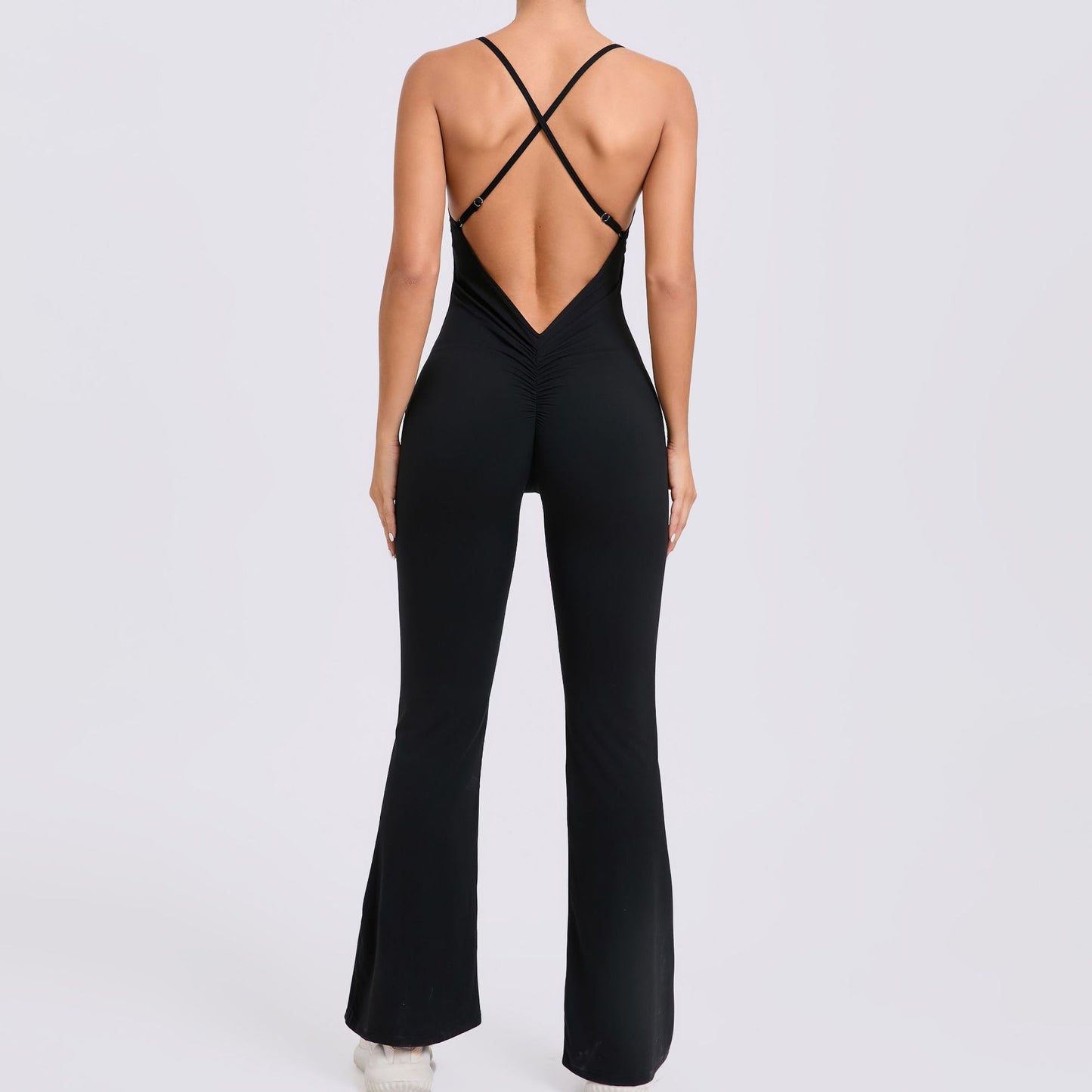 Shoulder Strap Horn Yoga Jumpsuit