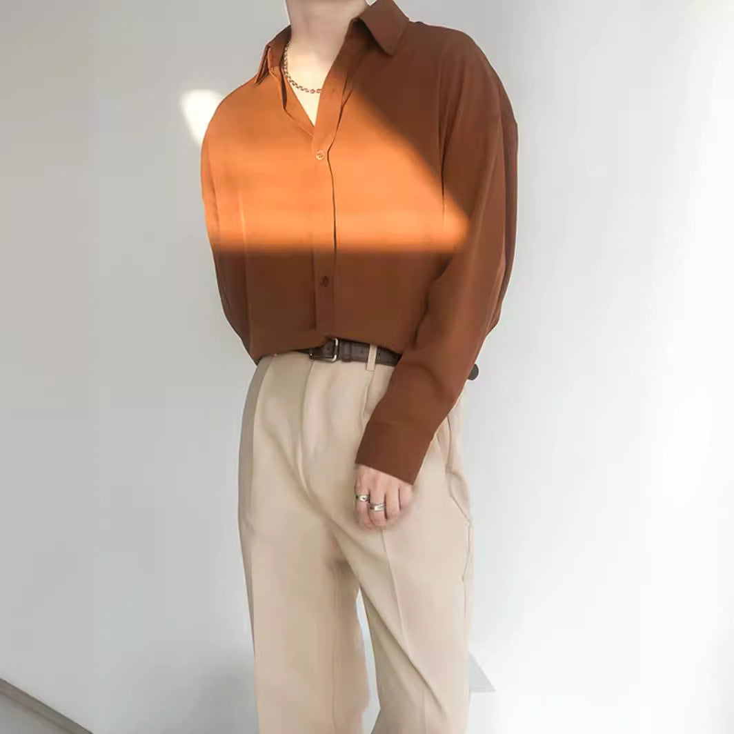 Vintage isdrape med løstsiddende langærmet top