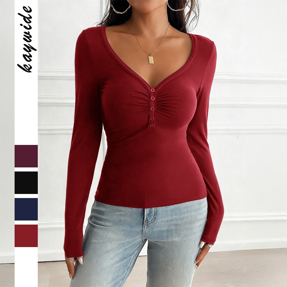 All-Match SpringSummer Sassy Long-Sleeve Set