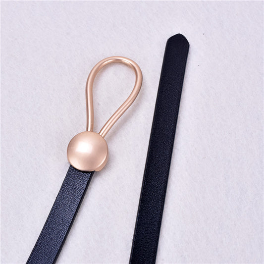 Women's Fashion Simple Leather Decorative Belt